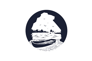 Beach Illustration Logo