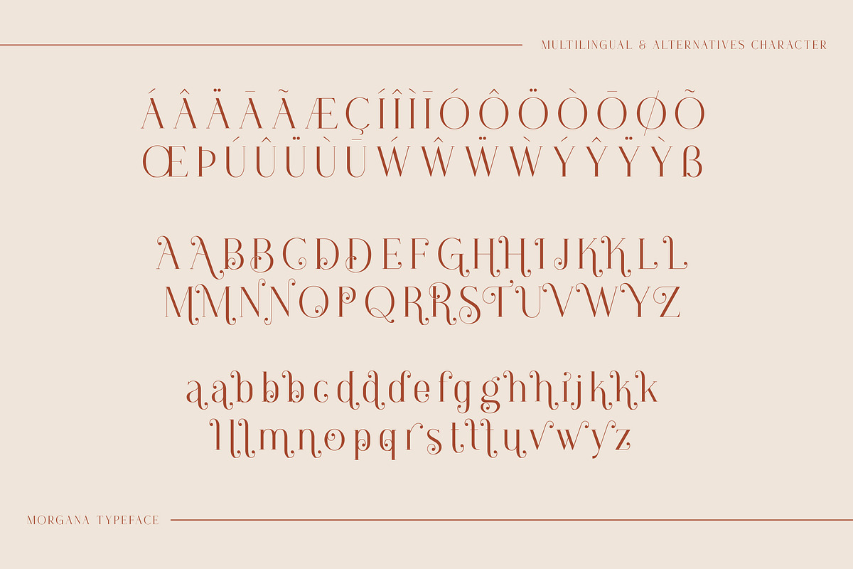 Morgana | Elegant Ligature Typeface, a Serif Font by Krismagraph (Photo 12 of 12)