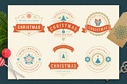 Christmas Retro Design Bundle, a Poster Template by Vasya Kobelev (Thumbnail 2 of 11)