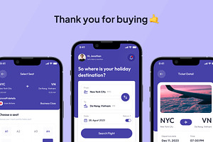 Arrived - Flight Booking App Ui Kits