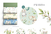 Watercolor easter bunnies clipart, an Animal Illustration by MariGraphic boutique (Thumbnail 8 of 10)