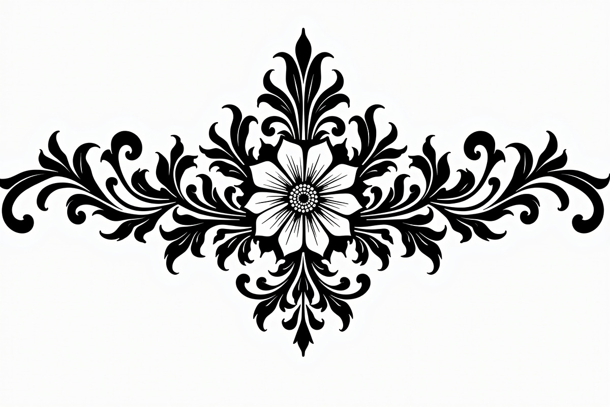 Vintage Flower Ornament Set, an Illustration by Creativeshirt (Photo 9 of 21)
