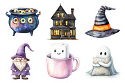 Watercolor Halloween Sublimation, an Illustration by Daily.Designs (Thumbnail 2 of 5)