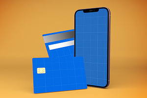 Credit Card & IPhone Mockup