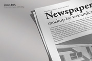 Newspaper Mockup, a Books & Magazine Mockup by WebAndCat (Thumbnail 4 of 13)