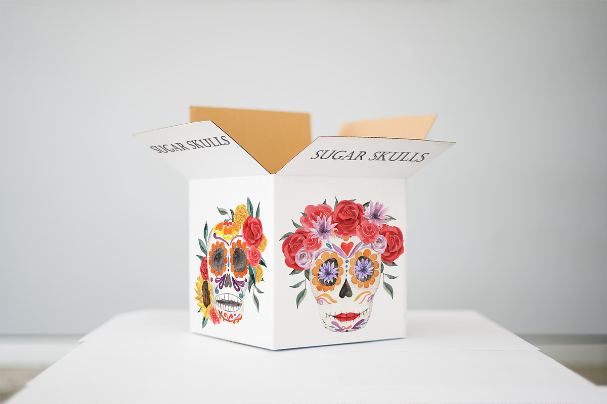 Dia de los Muertos Sugar Skulls, a Decorative Illustration by Catch the Dream Art (Photo 9 of 11)