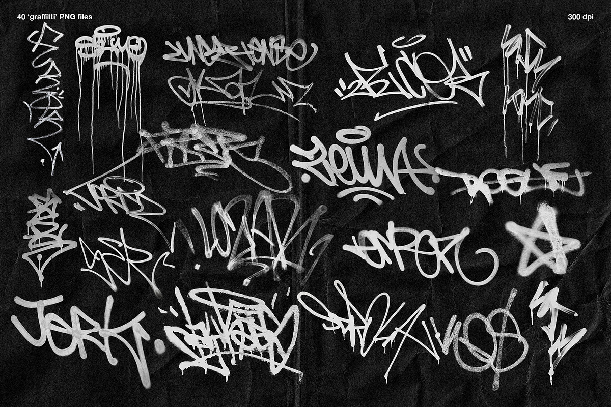 Graffiti & Torn Paper PNG Elements, an Object Graphic by Marie T (Photo 4 of 20)