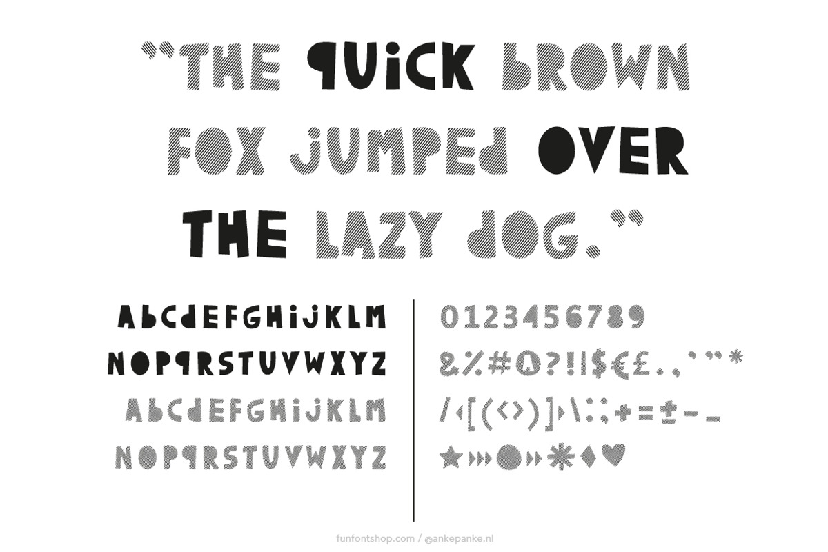Earn Your Stripes handmade Font preview 2