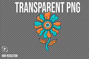 Groovy Flower Clipart, an Object Illustration by Forhadx5 (Thumbnail 2 of 11)