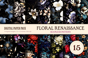 Floral Seamless Patterns 15.