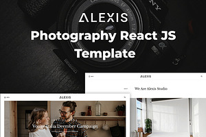 Photography React Template Alexis