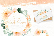 Peach and Cream Dahlias, an Illustration by Kim Thoa Designs (Thumbnail 7 of 14)