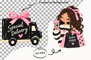 Black Friday Clipart Girly PNG Sale, a Seasonal Illustration by SugarCloudStudioArt (Thumbnail 2 of 6)