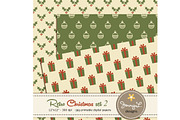 Retro Christmas Digital Papers 2, a Pattern Graphic by JennyL Designs (Thumbnail 2 of 3)