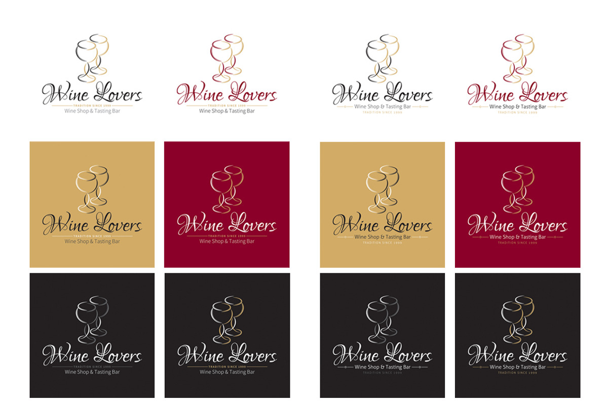 Wine Lovers, a Branding & Logo Template by GFXTemplate (Photo 4 of 4)