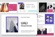 Uali : Annual Report Google Slides, a Presentation Template by Punkl Camp (Thumbnail 1 of 16)