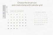 Planner stamps, calendar 2024 stamps, a Brush Add-On by Let's Art (Thumbnail 3 of 3)