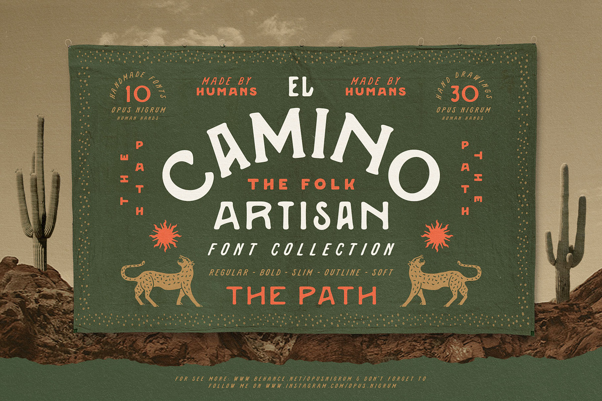 El Camino Font Collection + Extras, a Font by Opus Nigrum (Photo 19 of 20)