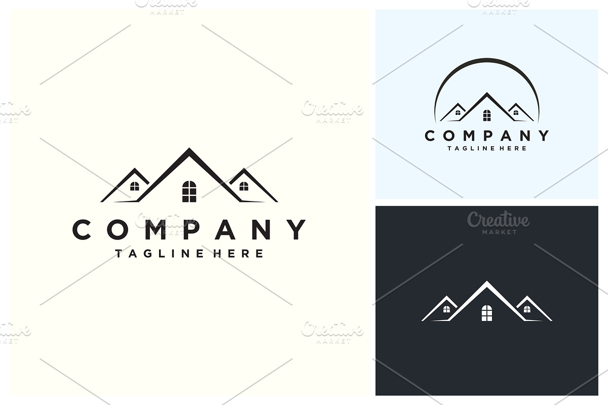 Home logo design. Realty, Property, a Branding & Logo Template by jundio studio