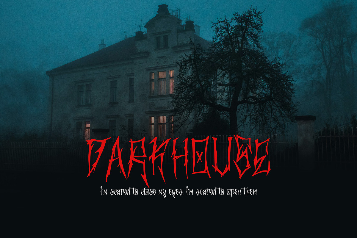 Durhaka - Horror Font Display, a Blackletter Font by Kincrev Studio (Photo 6 of 6)