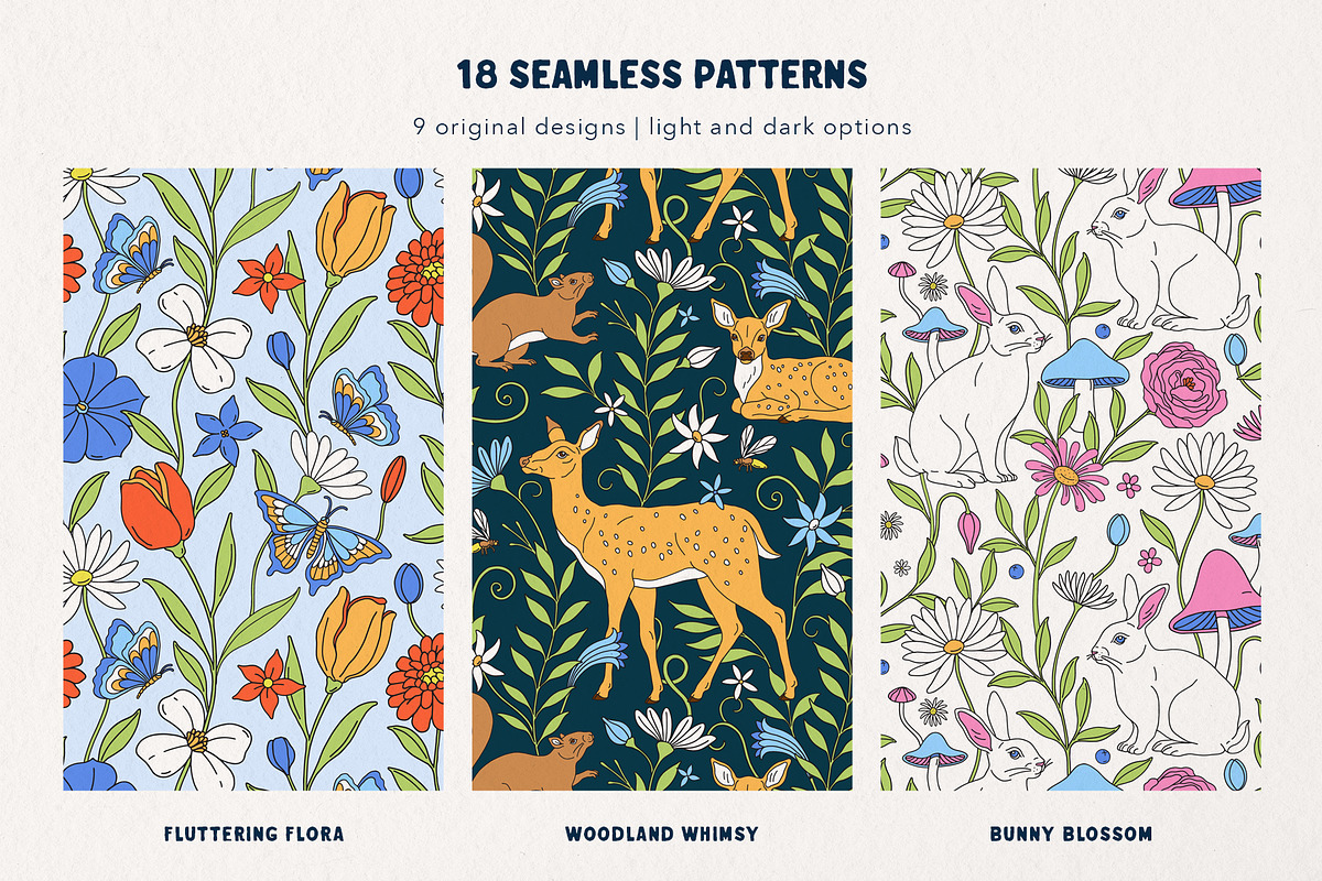 Spring Garden Vector Collection, a Pattern Graphic by rouxsupplyco (Photo 10 of 15)