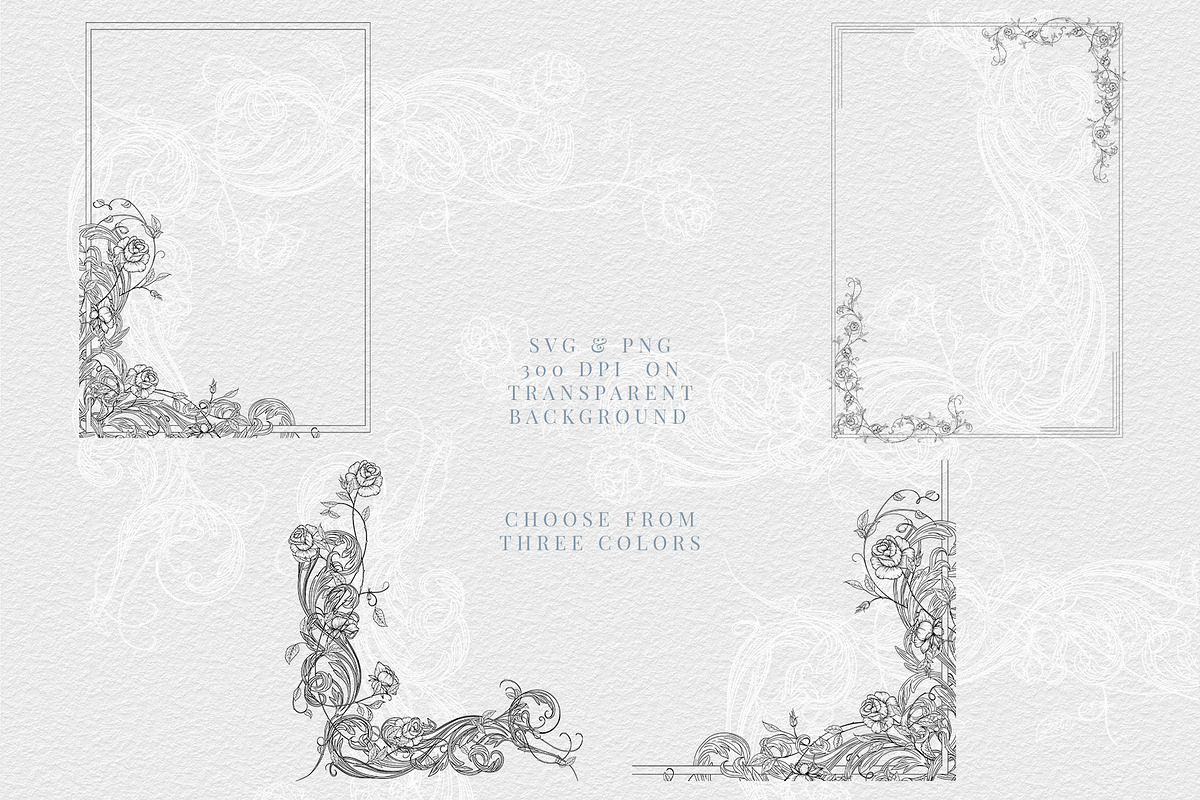 Elegant Rose Collection Vol 1, a Decorative Illustration by AW Studios (Photo 4 of 10)