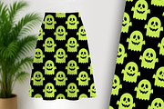 Halloween Cute Green Monsters, a Pattern Graphic by Sharon Schwalbe (Thumbnail 2 of 6)