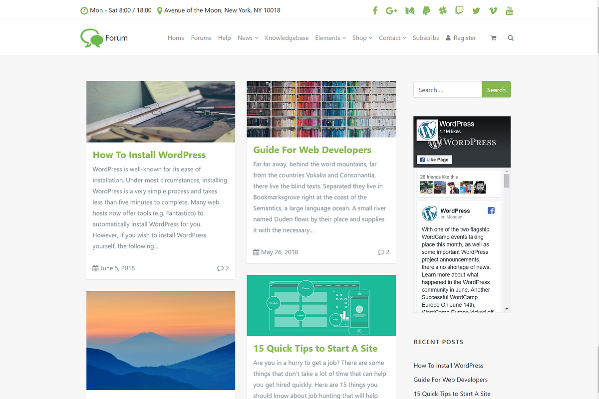 Forum & Community WordPress Theme, a WordPress Template by Visualmodo (Photo 18 of 27)