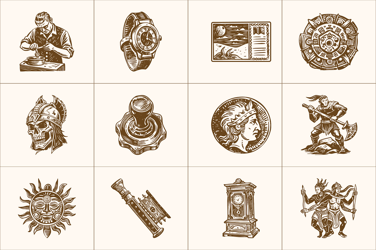 225 Vintage Heritage and History, a Person Illustration by Prosymbols (Photo 5 of 11)