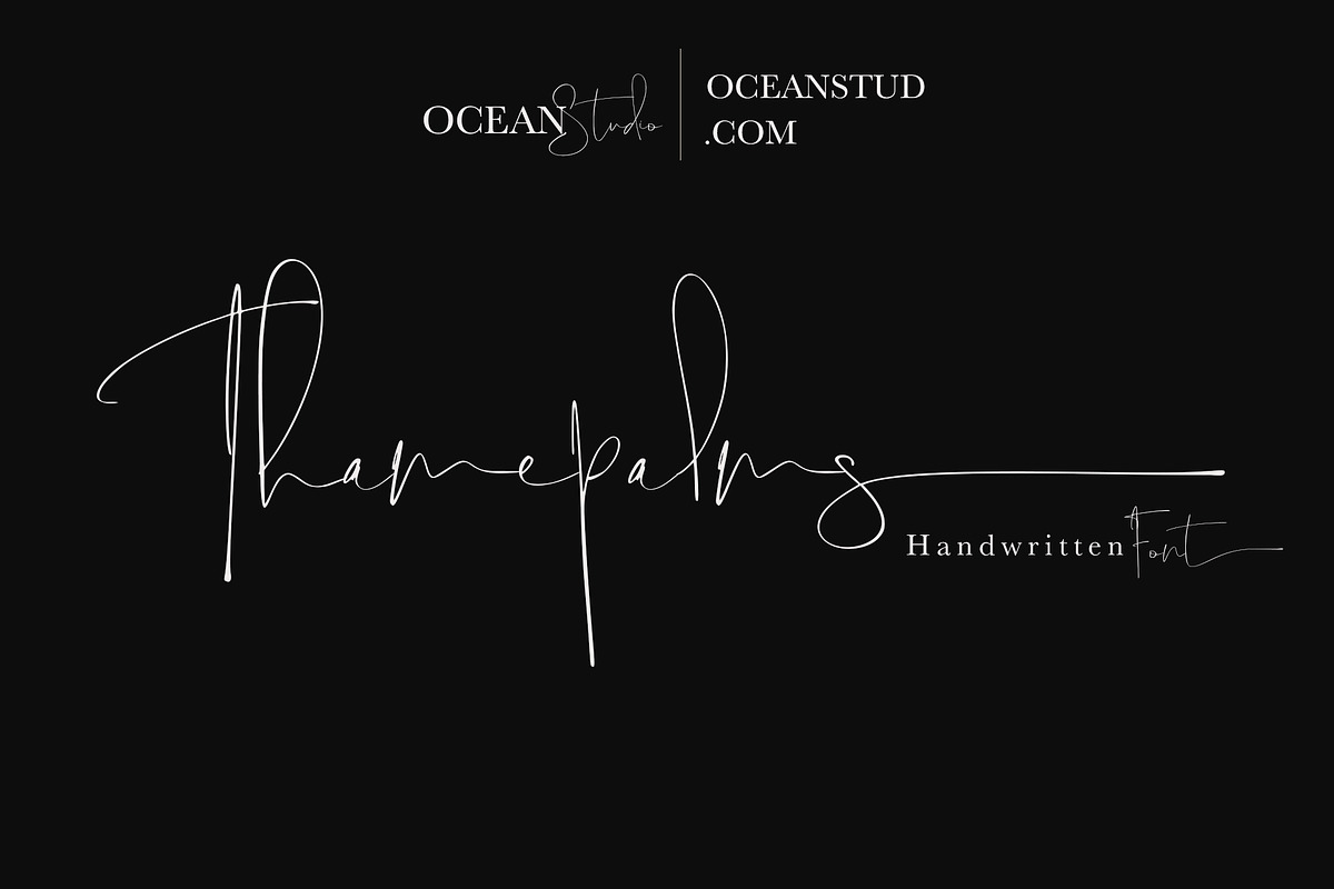 Thamepalms | Handwritten Font, a Handwritten Font by Jolicia Type (Photo 1 of 10)