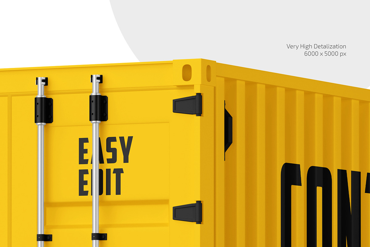 Shipping Container Mockup Set, a Cups & Container Mockup by Country4k (Photo 3 of 4)