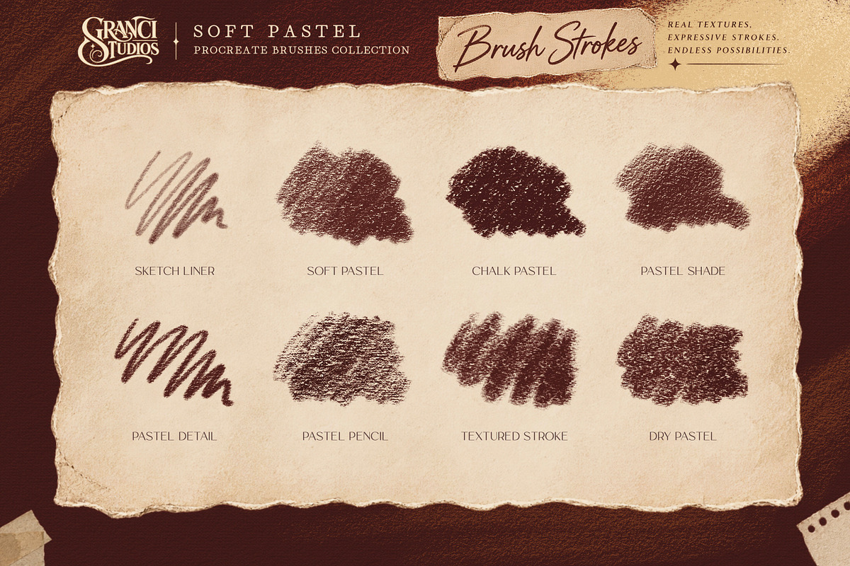SOFT PASTEL BRUSHES — PROCREATE, a Brush Add-On by GRANCI STUDIOS (Photo 3 of 7)