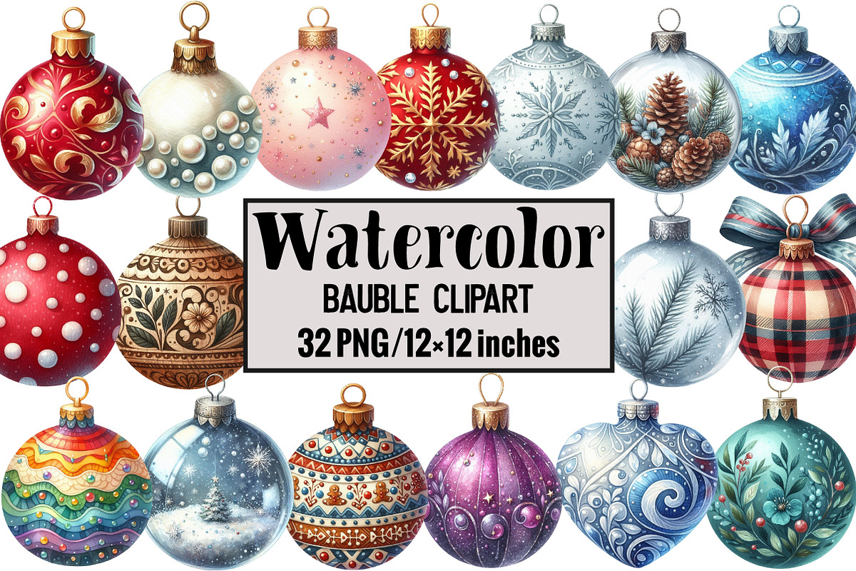 Bauble Clipart, an Illustration by Design Market (Photo 1 of 4)