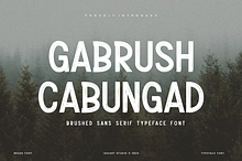Gabrush Cabungad - Brush Font