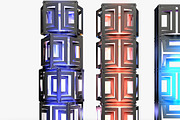 Stage Decor 21 Modular Wall Column, an Object 3D Model by akerStudio (Thumbnail 10 of 15)
