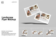 Landscape Flyer Mockup, a Books & Magazine Mockup by Graphiculon (Thumbnail 1 of 11)