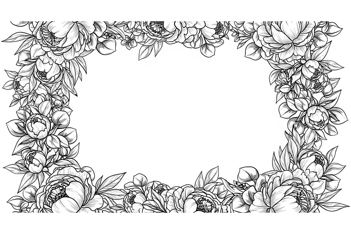 Floral Frame SVG Bundle, an Illustration by Gaye Art (Photo 18 of 31)