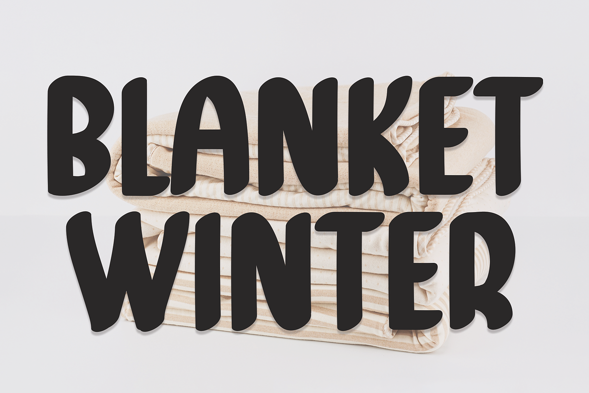 Blanket Winter | Script Font, a Script Font by Scratchones (Photo 1 of 9)