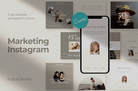 Marketing - Canva Instagram Pack