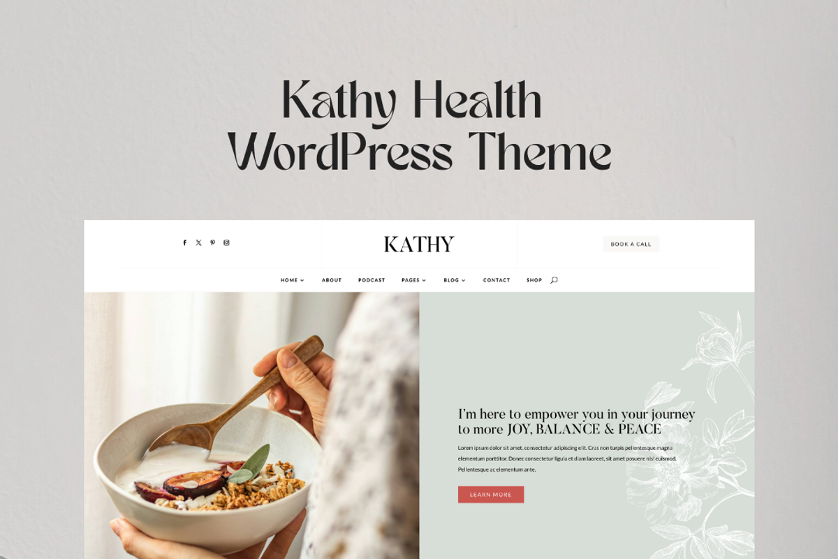 Health Kathy WordPress Divi 5, a WordPress Template by Lovely Confetti (Photo 4 of 6)