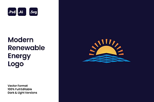Modern Renewable Energy Logo, a Branding & Logo Template by Luxury Logos
