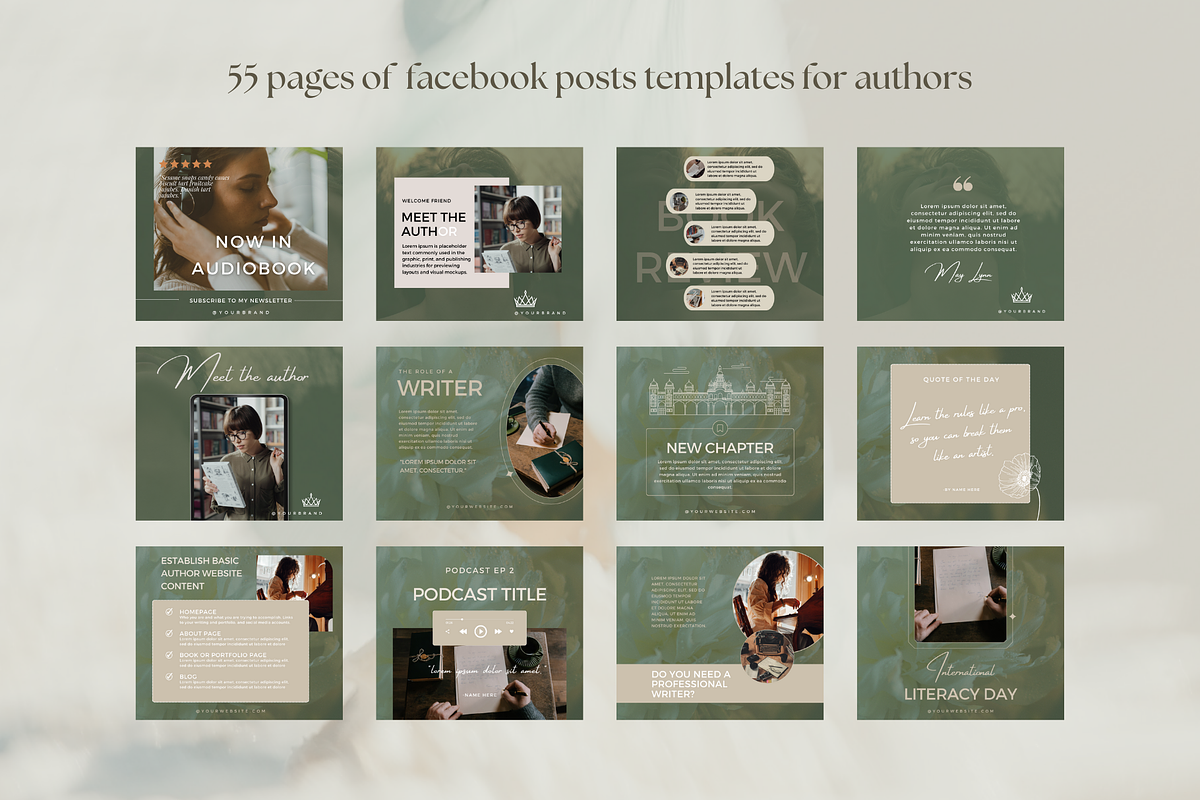 Author Facebook Posts Template, a Social Media Template by Petite Zakka Boutique (Photo 3 of 5)