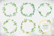 Green leaves. Graphic Set., a Decorative Illustration by LeiaSW (Thumbnail 3 of 9)