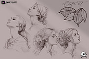 Procreate / Neo-traditional Ladies, a Brush Add-On by Studio.Valhalla (Thumbnail 3 of 11)