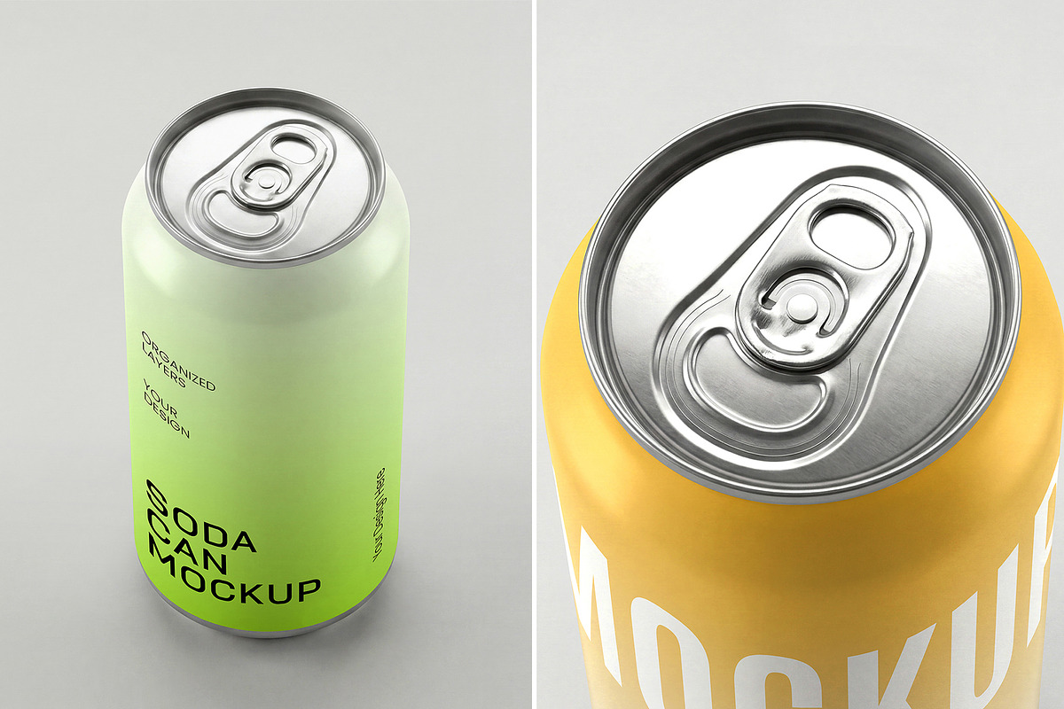 Metal Soda Can Mockup Bundle, a Packaging Mockup by graphypix (Photo 5 of 15)