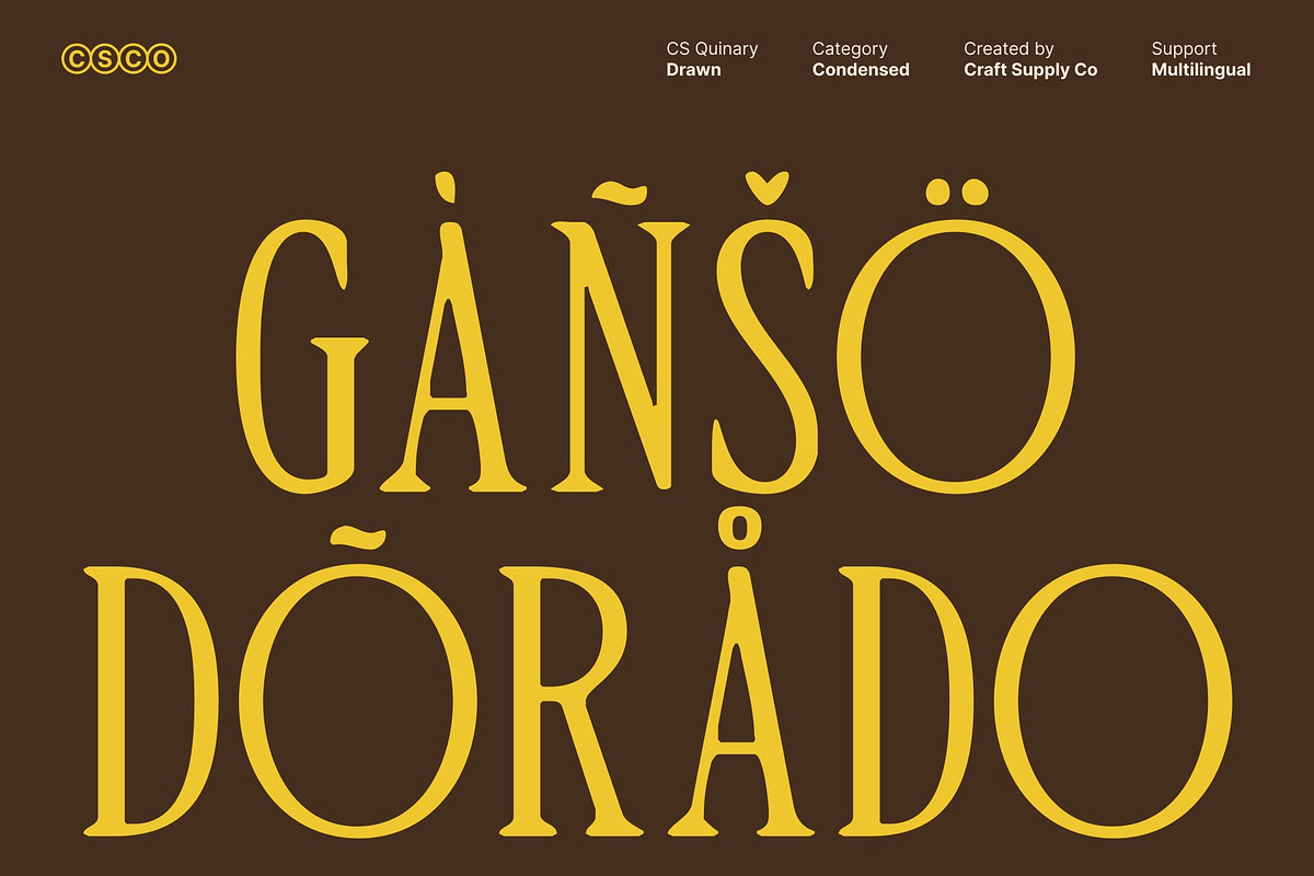 CS Quinary Drawn, a Serif Font by Craft Supply Co. (Photo 7 of 8)
