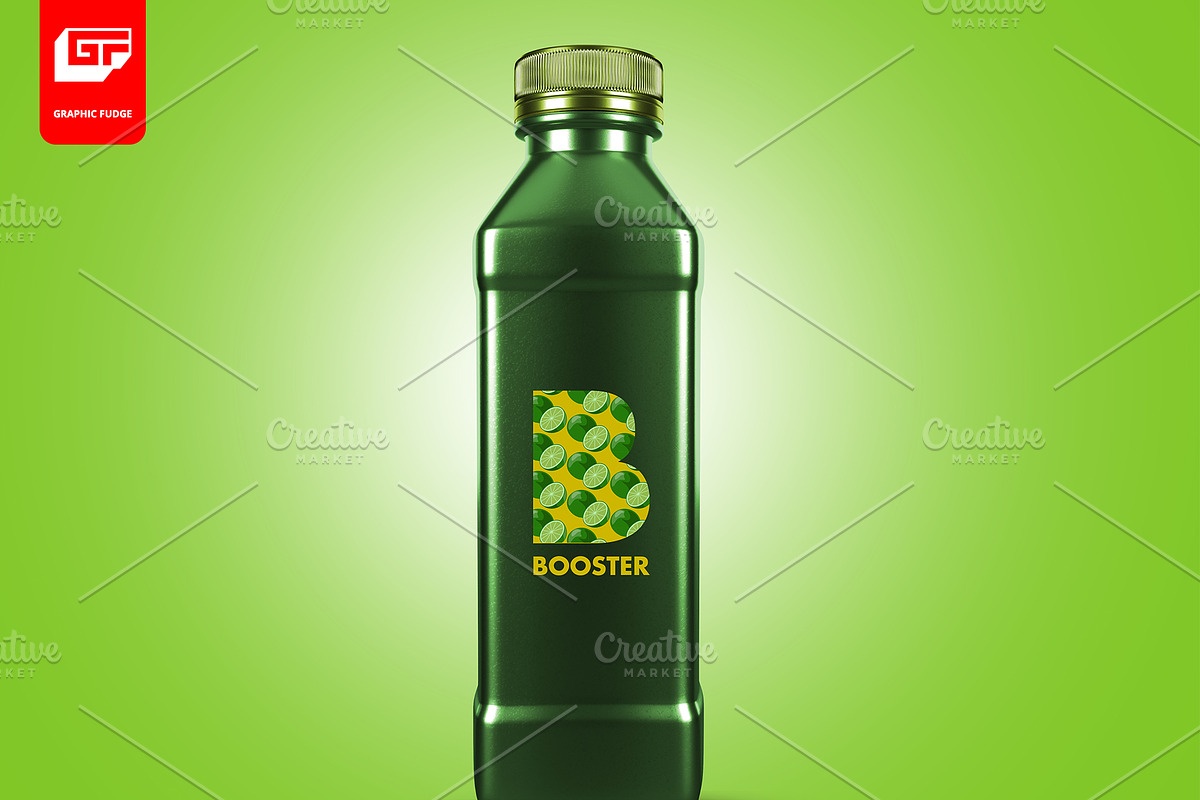 Juice Bottle Mockup, a Product Mockup by Madjid (Photo 1 of 4)