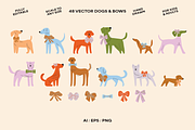 Dogs & Bows Illustration Set, an Animal Illustration by Sarah Baker (Thumbnail 2 of 6)