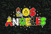 Psychedelic Alphabet Vector Set, a Decorative Illustration by Slavko Kahovsky (Thumbnail 5 of 5)