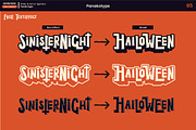 SinisterNight-Halloween Typography, a Blackletter Font by panakota studio (Thumbnail 5 of 10)
